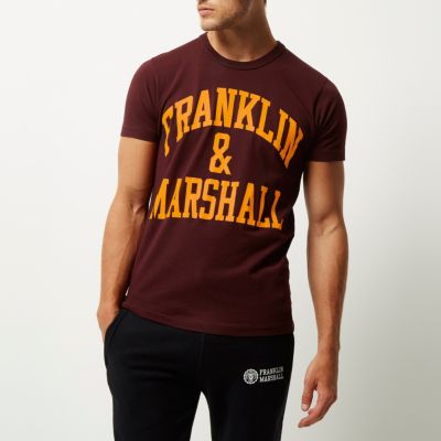 Red Franklin & Marshall branded t-shirt